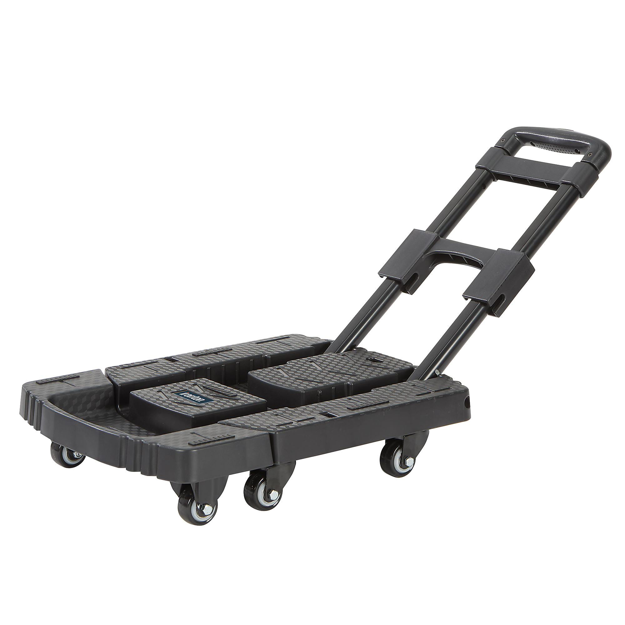 Ironton Foldable Hand Truck, 500-Lb. Capacity, 17in.L x 12.6in.W x 38in.H, Compact Folding Dolly